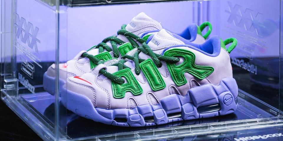 Detailed Look at the AMBUSH x Nike Air More Uptempo Low "Lilac"