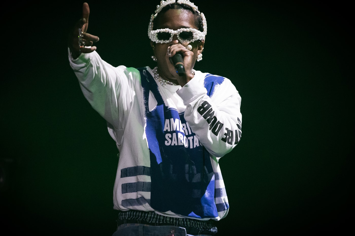 A$AP Rocky Teases Unreleased Don't Be Dumb Tracks three songs tracks rolling loud miami headline performance riot rowdy pipen