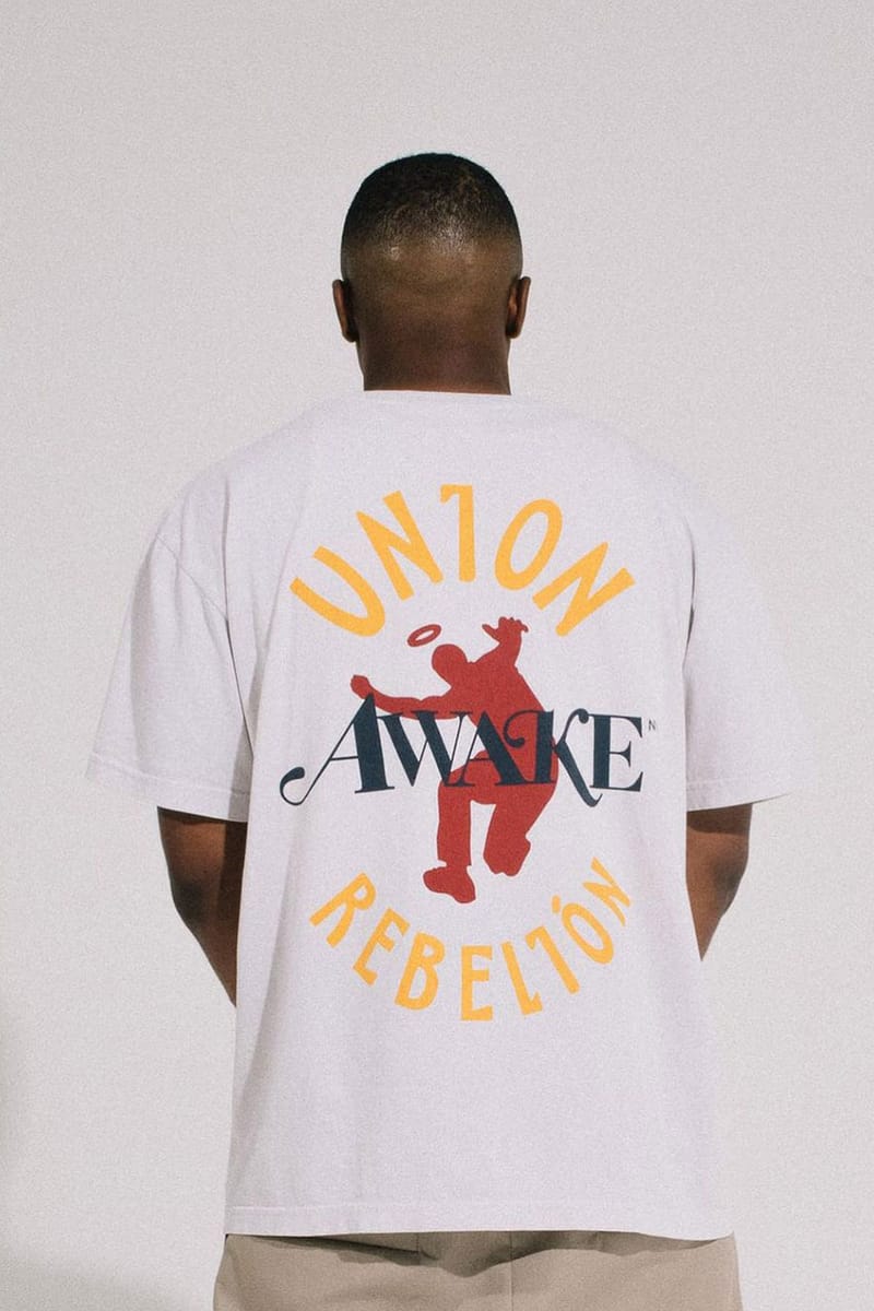 お得価格AWAKE NY × UNION REBELION TEE WHITE XXL トップス