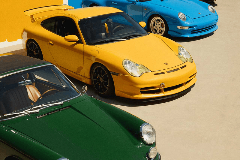 Backdrop x Porsche Paint Collection collaboration car wall design