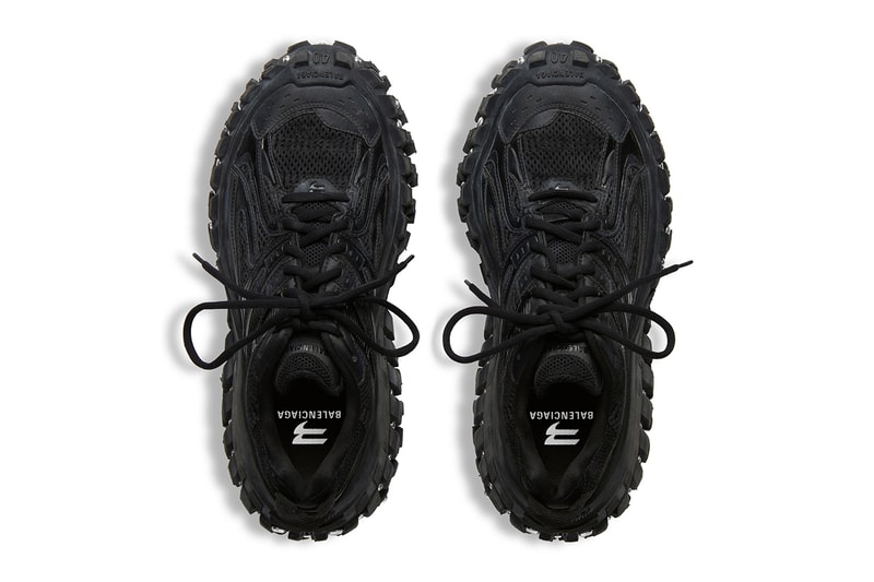 Balenciaga Bouncer Screw Sneaker Defender Shoe Black Leather Free Vegan Demna Footwear Shoe Designer $1550 USD
