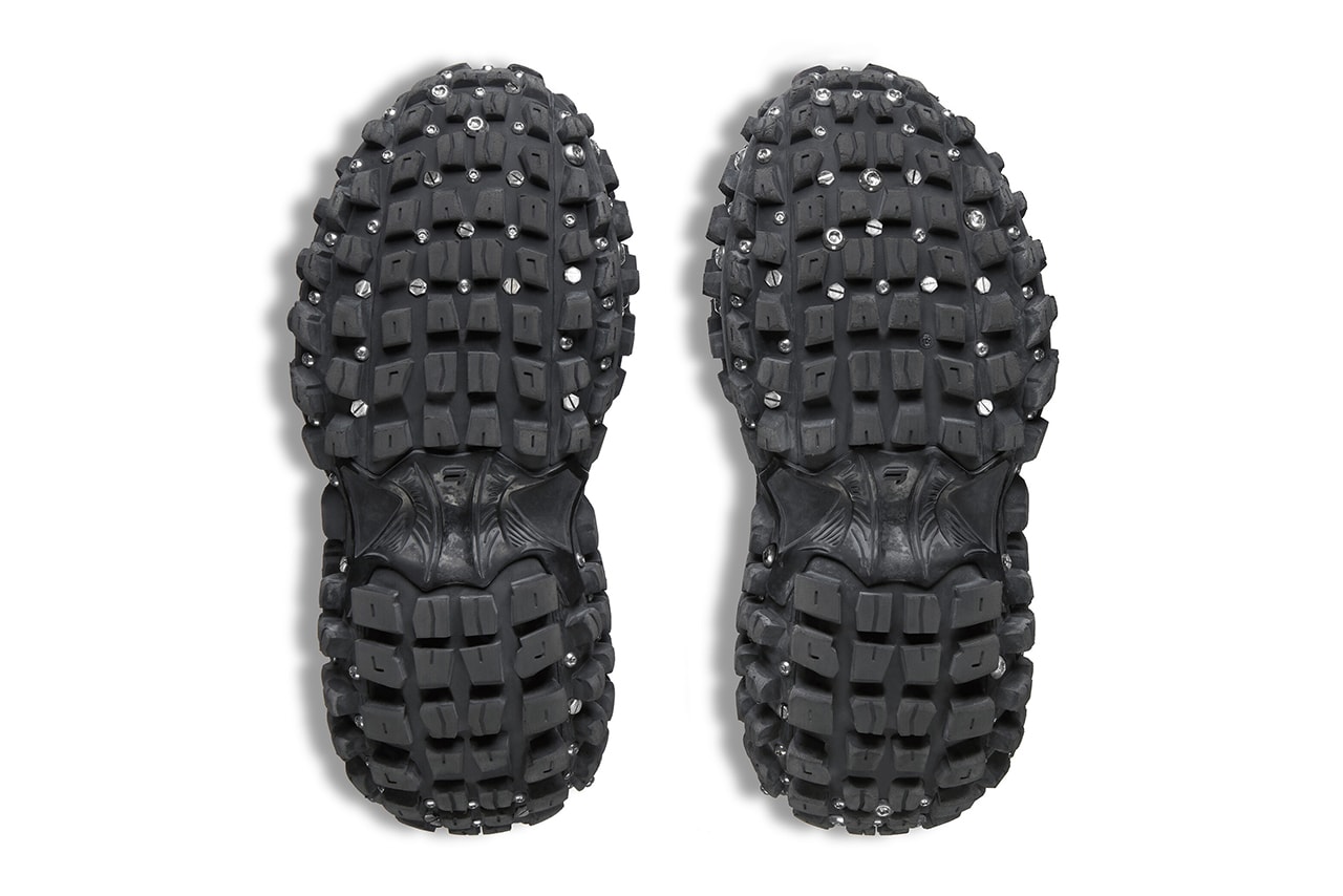 Balenciaga Bouncer Screw Sneaker Defender Shoe Black Leather Free Vegan Demna Footwear Shoe Designer $1550 USD