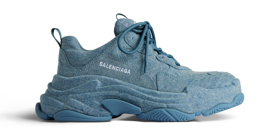 Balenciaga Unveils All Denim Triple S