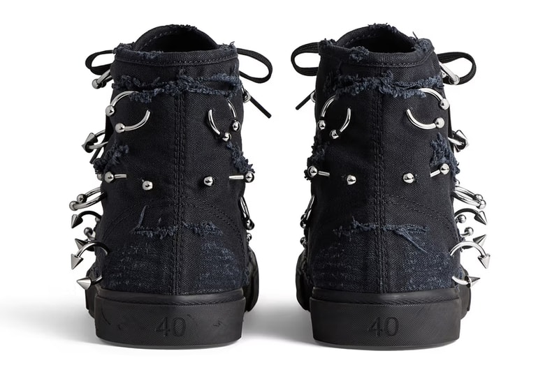 Balenciaga Paris Sneaker High Top Mule Distressed Piercing Pierced Demna Gvasalia China Mainland