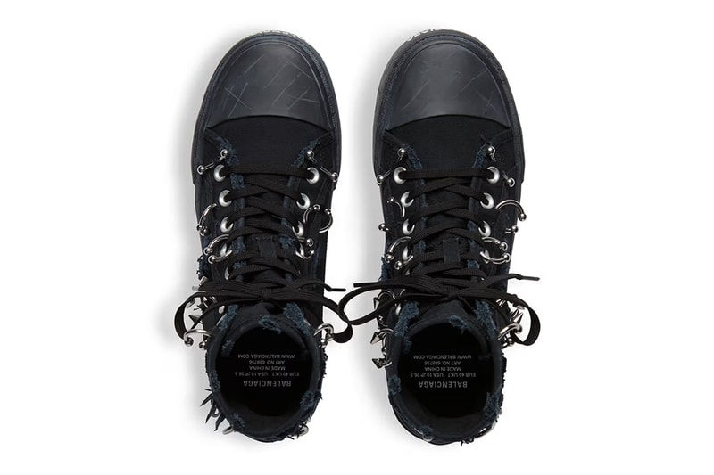 Balenciaga Paris Sneaker High Top Mule Distressed Piercing Pierced Demna Gvasalia China Mainland