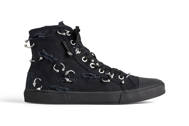 Balenciaga Paris Sneaker High Top Mule Distressed Piercing Pierced Demna Gvasalia China Mainland