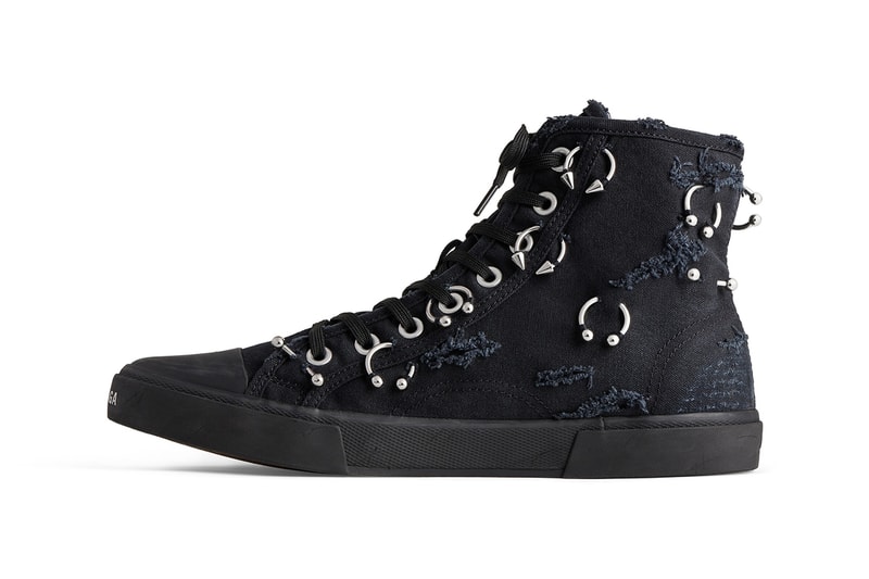 Balenciaga Paris Sneaker High Top Mule Distressed Piercing Pierced Demna Gvasalia China Mainland