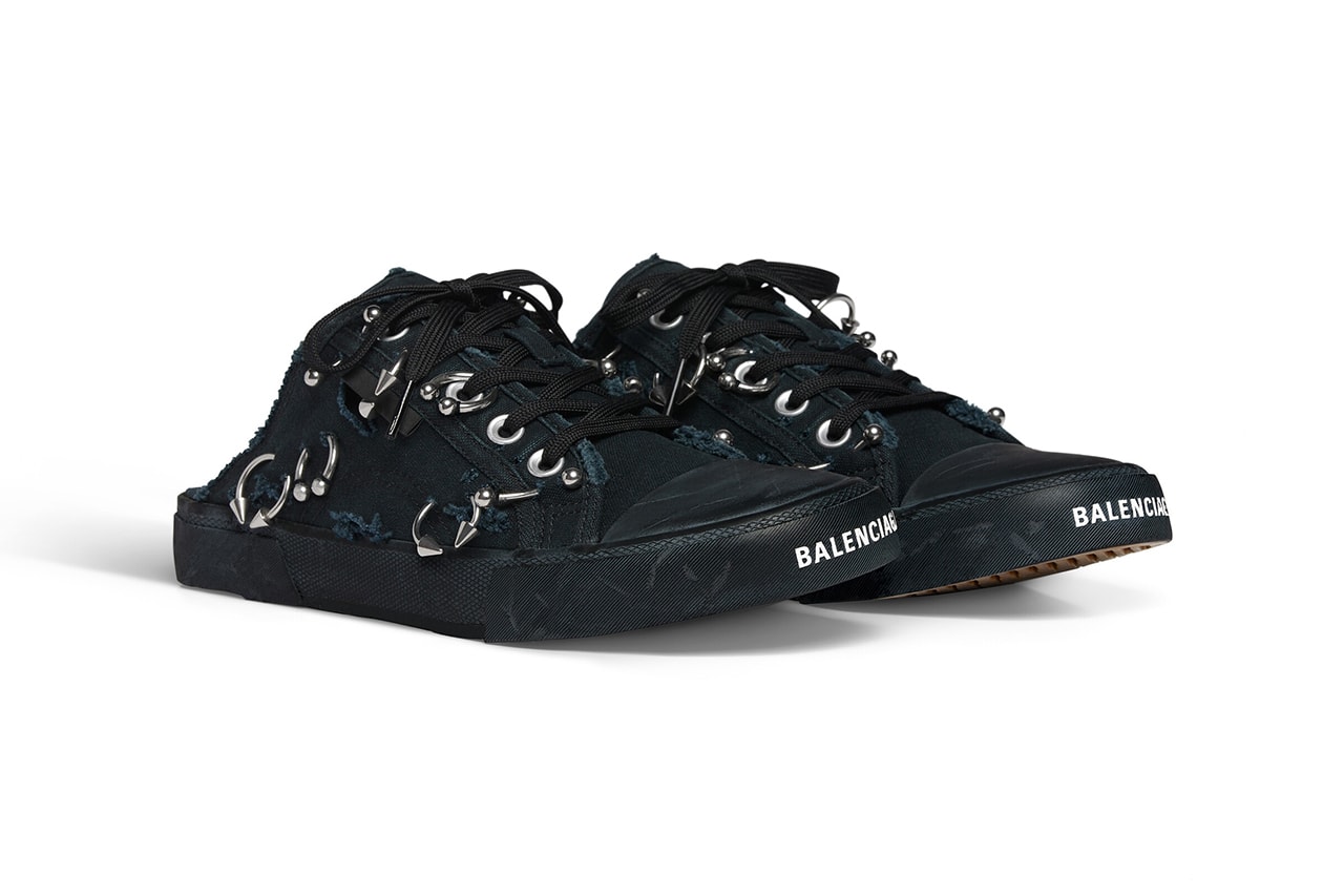 Balenciaga Paris Sneaker High Top Mule Distressed Piercing Pierced Demna Gvasalia China Mainland