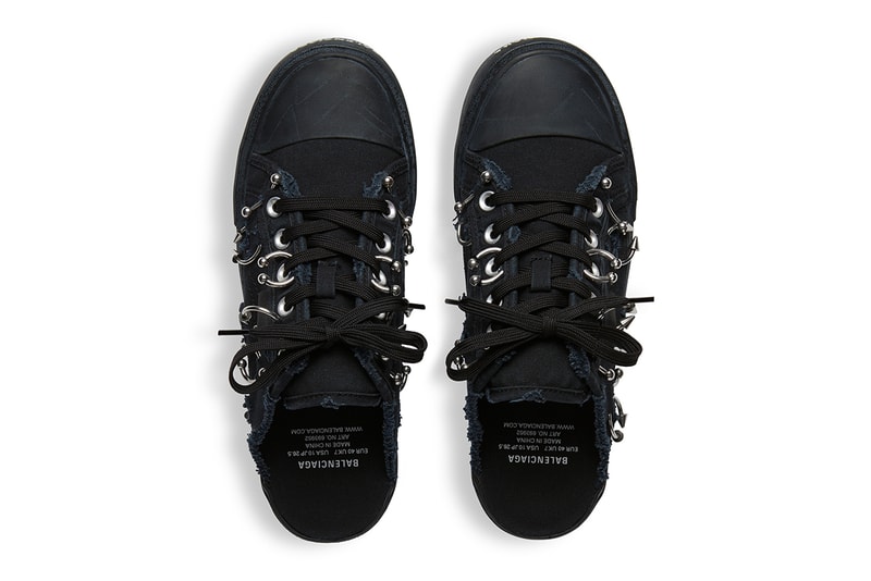 Balenciaga Paris Sneaker High Top Mule Distressed Piercing Pierced Demna Gvasalia China Mainland