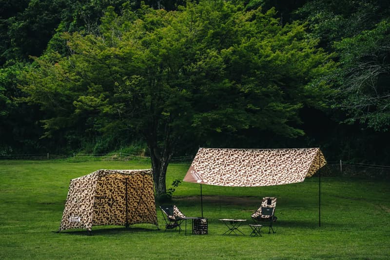 BAPE Goes Camping A Bathing Ape Unveils A Camping Ape outdoor equipment gear kitchenware stackable cups foldable lantern case tent tarp polyester cooler helinox pendleton jaguy japanese popup exhibition collection practical durable versatile