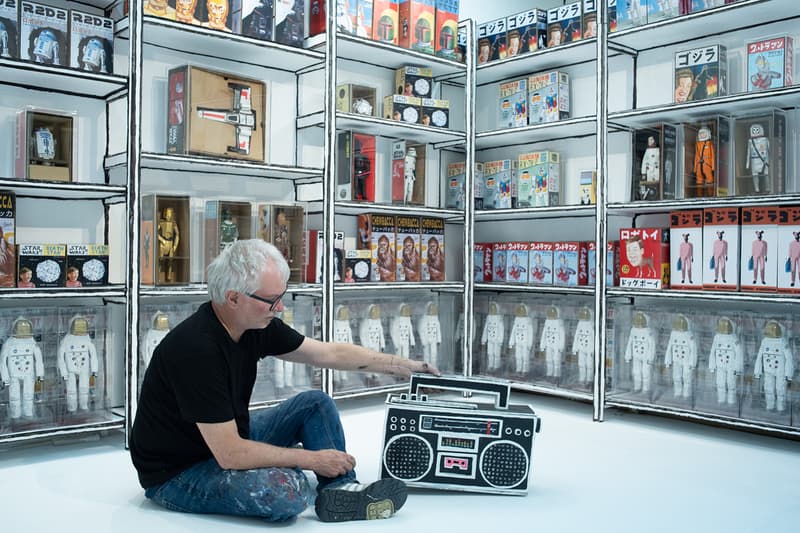 Barminski "Moon Lands On Man" Art Installation JPS Gallery Hong Kong