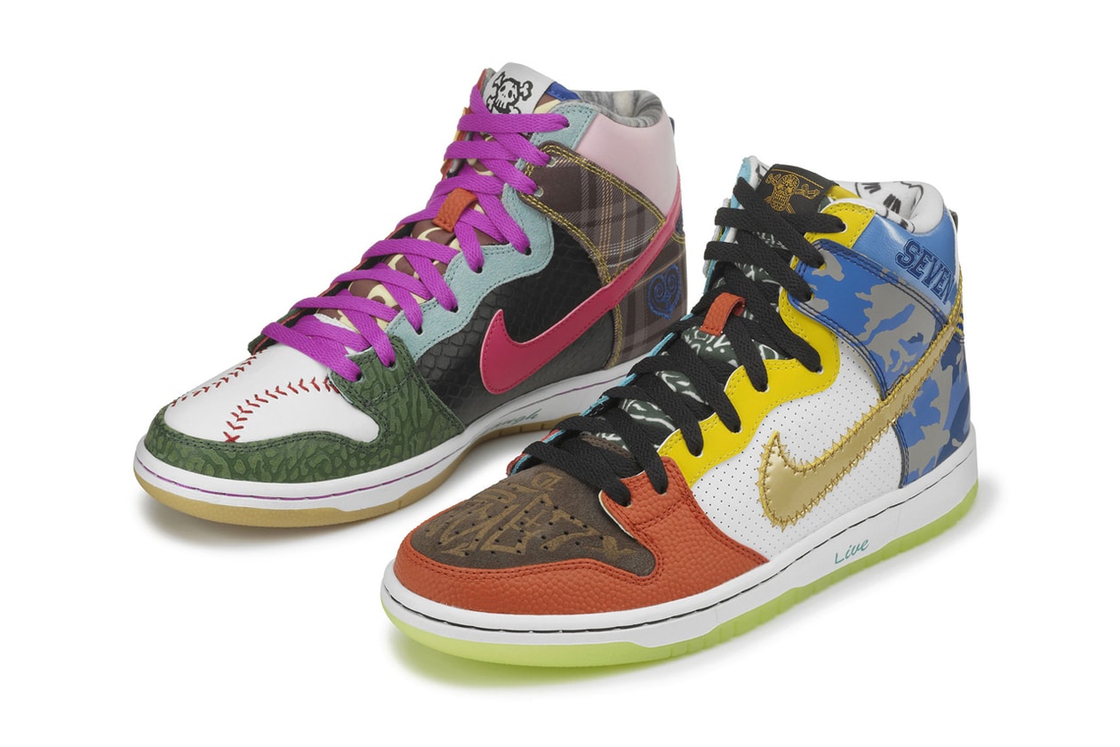 Nike’s 10 Best “What The” Releases Nike SB Dunk Low “What The Dunk” (2007) Nike LeBron X “What The MVP” (2013) Nike Kobe 8 “What The Kobe” (2013) Nike KD 7 “What The KD” (2015) Nike SB Dunk High “What The Doernbecher” (2015) Nike Air Max 95 “Greedy” (2015) Nike Mercurial Superfly IV “What The Mercurial” (2016) Thomas Campbell x Nike SB Dunk High “What The” (2017) Nike SB Dunk Low “What The Paul” (2021) Nike Dunk Low “What The CLOT” (2023)