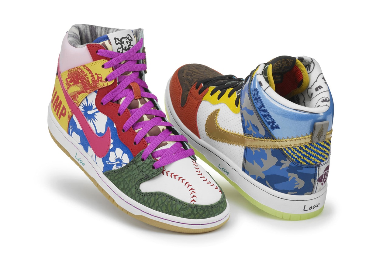 Nike’s 10 Best “What The” Releases Nike SB Dunk Low “What The Dunk” (2007) Nike LeBron X “What The MVP” (2013) Nike Kobe 8 “What The Kobe” (2013) Nike KD 7 “What The KD” (2015) Nike SB Dunk High “What The Doernbecher” (2015) Nike Air Max 95 “Greedy” (2015) Nike Mercurial Superfly IV “What The Mercurial” (2016) Thomas Campbell x Nike SB Dunk High “What The” (2017) Nike SB Dunk Low “What The Paul” (2021) Nike Dunk Low “What The CLOT” (2023)