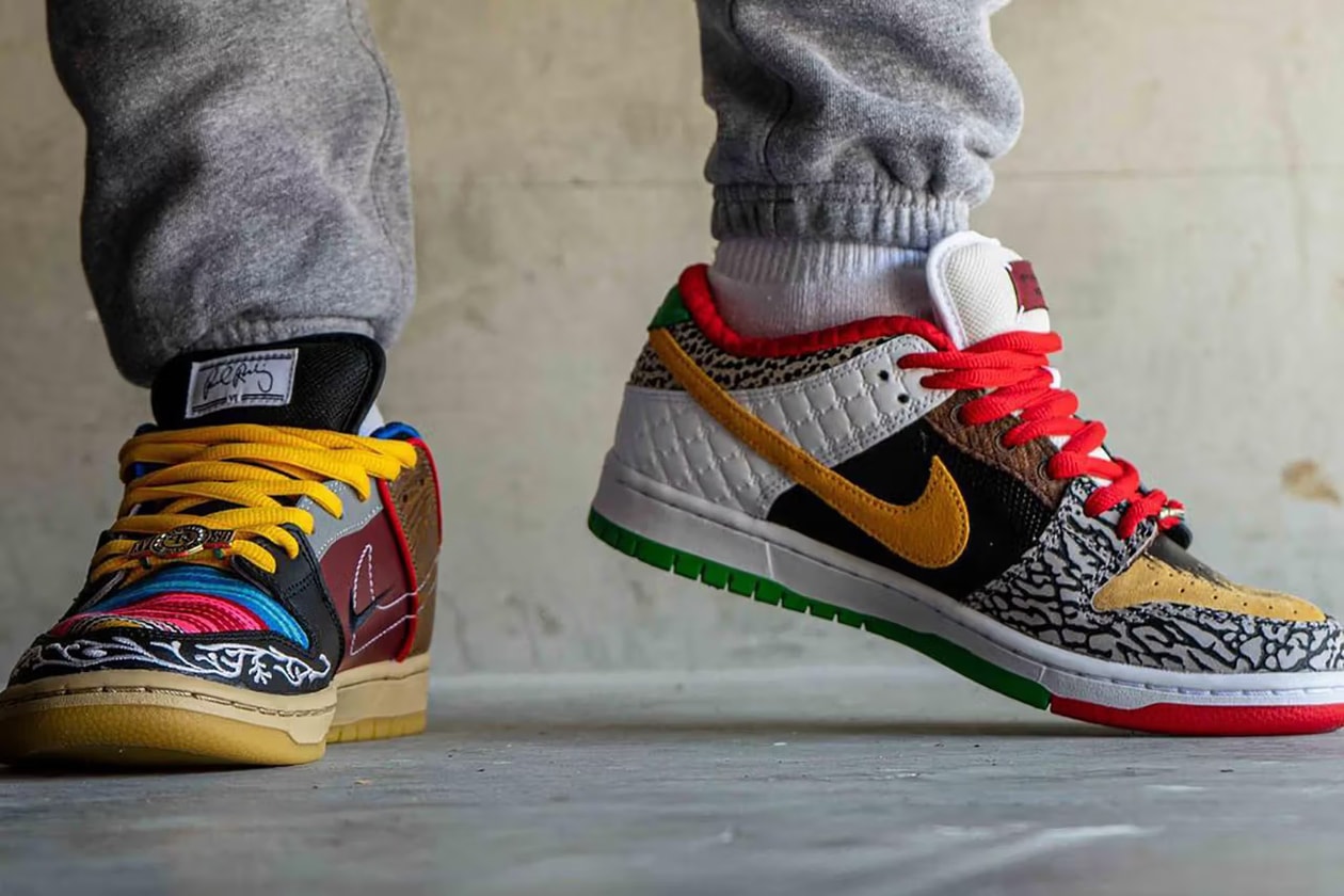 Nike’s 10 Best “What The” Releases Nike SB Dunk Low “What The Dunk” (2007) Nike LeBron X “What The MVP” (2013) Nike Kobe 8 “What The Kobe” (2013) Nike KD 7 “What The KD” (2015) Nike SB Dunk High “What The Doernbecher” (2015) Nike Air Max 95 “Greedy” (2015) Nike Mercurial Superfly IV “What The Mercurial” (2016) Thomas Campbell x Nike SB Dunk High “What The” (2017) Nike SB Dunk Low “What The Paul” (2021) Nike Dunk Low “What The CLOT” (2023)