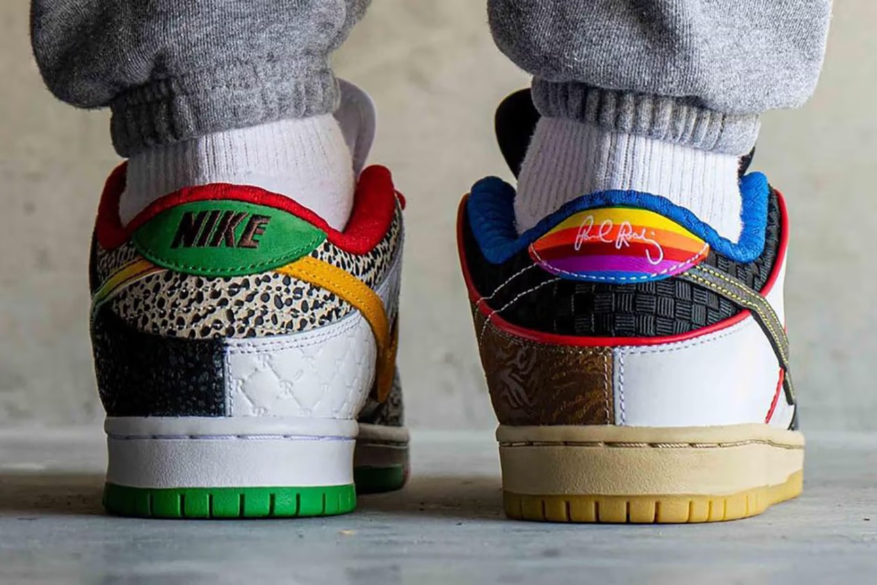 Nike’s 10 Best “What The” Releases Nike SB Dunk Low “What The Dunk” (2007) Nike LeBron X “What The MVP” (2013) Nike Kobe 8 “What The Kobe” (2013) Nike KD 7 “What The KD” (2015) Nike SB Dunk High “What The Doernbecher” (2015) Nike Air Max 95 “Greedy” (2015) Nike Mercurial Superfly IV “What The Mercurial” (2016) Thomas Campbell x Nike SB Dunk High “What The” (2017) Nike SB Dunk Low “What The Paul” (2021) Nike Dunk Low “What The CLOT” (2023)