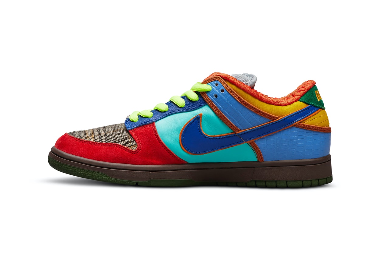 Nike’s 10 Best “What The” Releases Nike SB Dunk Low “What The Dunk” (2007) Nike LeBron X “What The MVP” (2013) Nike Kobe 8 “What The Kobe” (2013) Nike KD 7 “What The KD” (2015) Nike SB Dunk High “What The Doernbecher” (2015) Nike Air Max 95 “Greedy” (2015) Nike Mercurial Superfly IV “What The Mercurial” (2016) Thomas Campbell x Nike SB Dunk High “What The” (2017) Nike SB Dunk Low “What The Paul” (2021) Nike Dunk Low “What The CLOT” (2023)