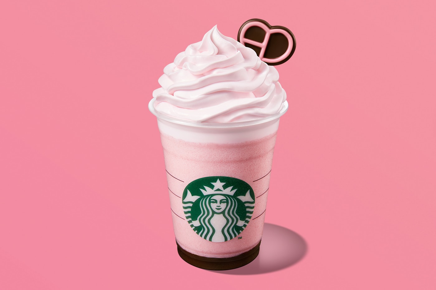 Pink Starbucks Advertising for sale