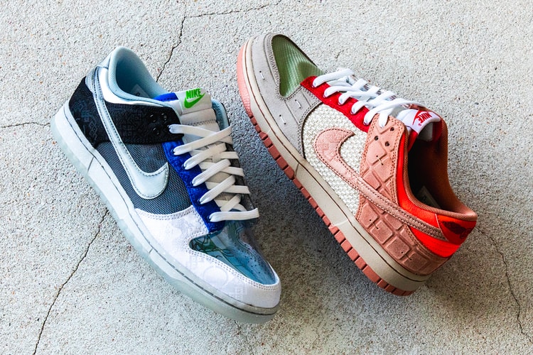 Closer Looks: CLOT x Nike Dunk Low "What the? CLOT"