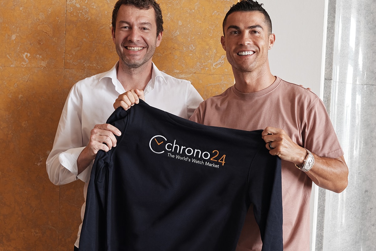 Cristiano Ronaldo Puts His Star Power Behind Chrono24 as the Company’s Latest Investor luxury watch collector online marketplace portugese portugal nike al nassr football soccer bernard arnault