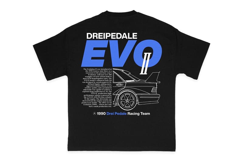 Drei Pedale GP.13 Collection T-Shirts Mercedes-Benz G-Class Convertible G500 W124 E-Class EVO II Paris Dakar
