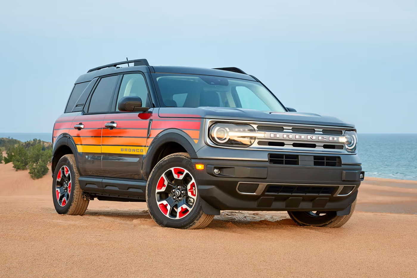2024 Bronco Sport ford free wheeling pinstripe graphic aesthetic order preview car trick wheels black matte colorway
