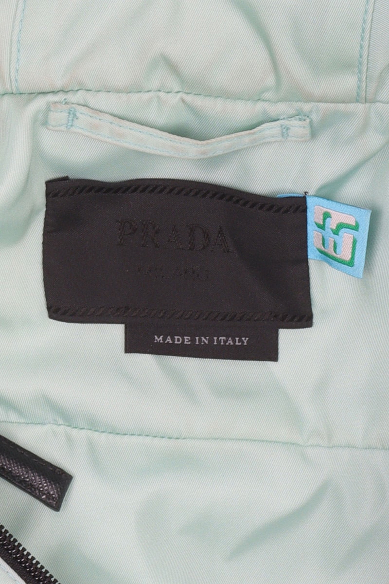 Frank Ocean Homer x Prada Anorak Pale Green Grey Justin Reed Consignment Rare Vintage Designer Collaborative Outerwear Jacket Nylon