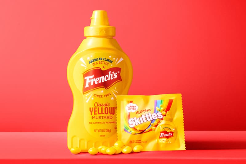 French’s® Mustard Skittles Release Information details date candy sweet collaboration condiment