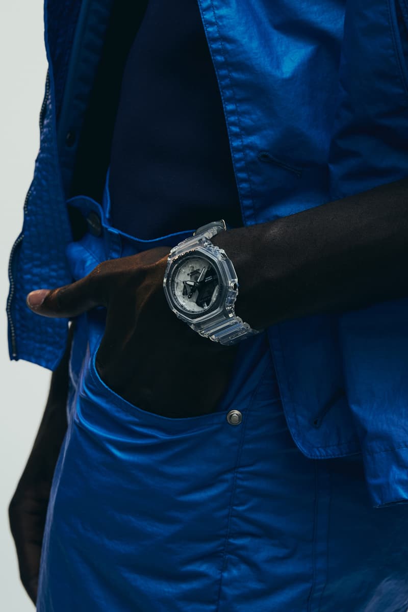 G-SHOCK Clear Remix Lookbook 40th Anniversary Eric Haze DWE-5640RX-7 DW-6940RX-7 DW-5040RX-7 GA-2140RX-7A See-Through Transparent Mixed Materials 