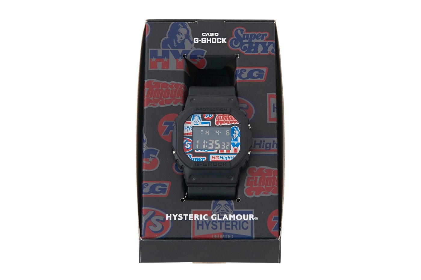 G-SHOCK HYSTERIC GLAMOUR DW-5600 "HYSTERIC GARAGE" Watch Collaboration Info