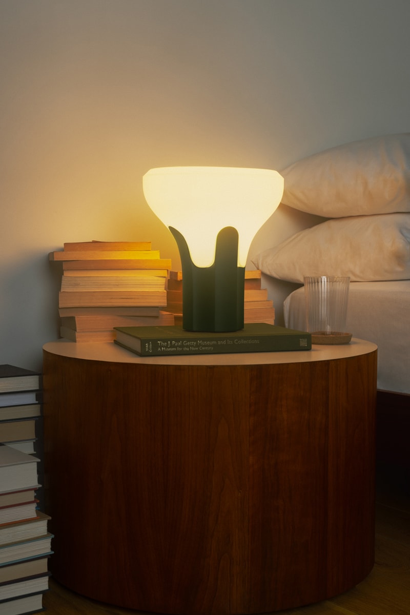 Gantri and Craighill Present the Flux Table Light lamp candlelight greek column architecture creative inventive innovative sustainable desk inspiration 3d printed hand assembled Contemporary design and form function shop available book read manufacturing company