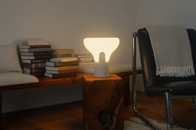 Gantri and Craighill Present the Flux Table Light lamp candlelight greek column architecture creative inventive innovative sustainable desk inspiration 3d printed hand assembled Contemporary design and form function shop available book read manufacturing company