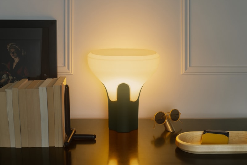 Gantri and Craighill Present the Flux Table Light lamp candlelight greek column architecture creative inventive innovative sustainable desk inspiration 3d printed hand assembled Contemporary design and form function shop available book read manufacturing company