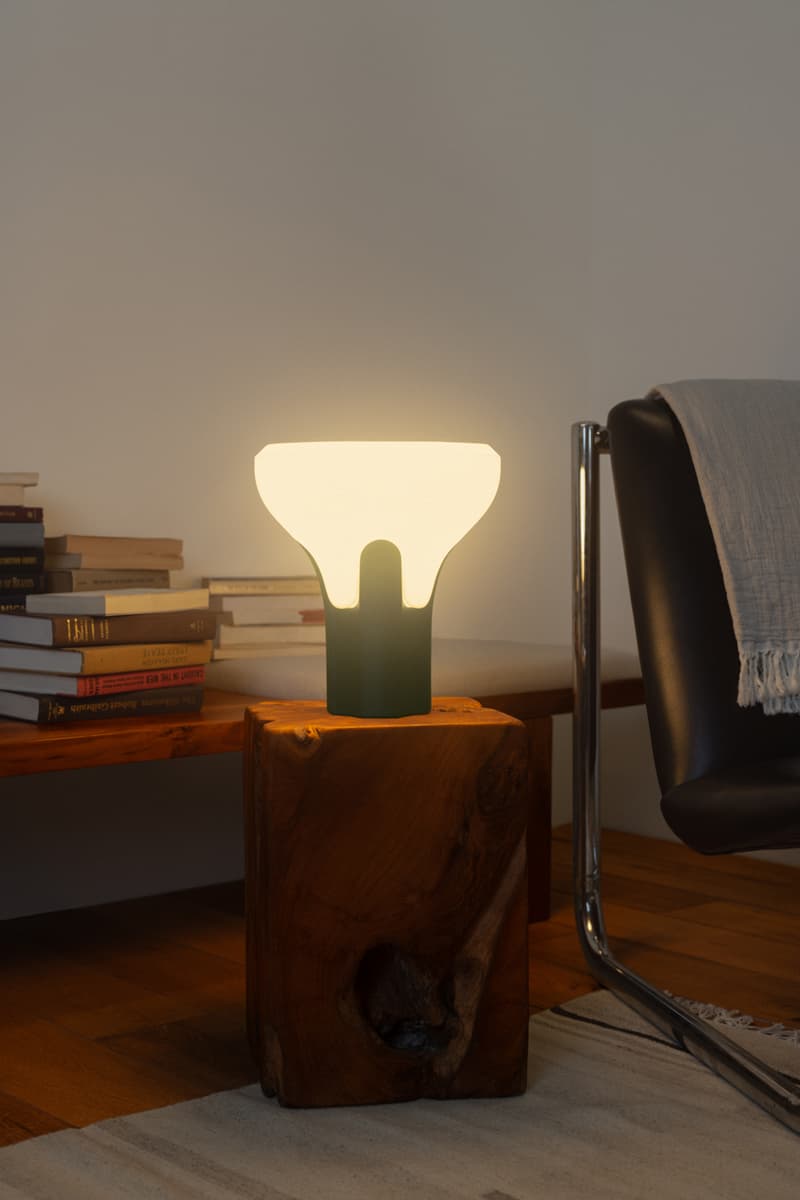 Gantri and Craighill Present the Flux Table Light lamp candlelight greek column architecture creative inventive innovative sustainable desk inspiration 3d printed hand assembled Contemporary design and form function shop available book read manufacturing company