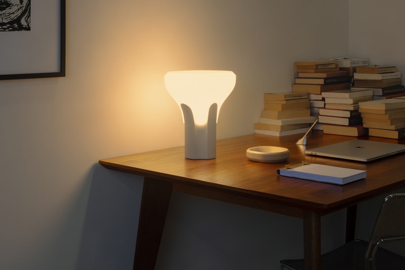 Gantri and Craighill Present the Flux Table Light lamp candlelight greek column architecture creative inventive innovative sustainable desk inspiration 3d printed hand assembled Contemporary design and form function shop available book read manufacturing company