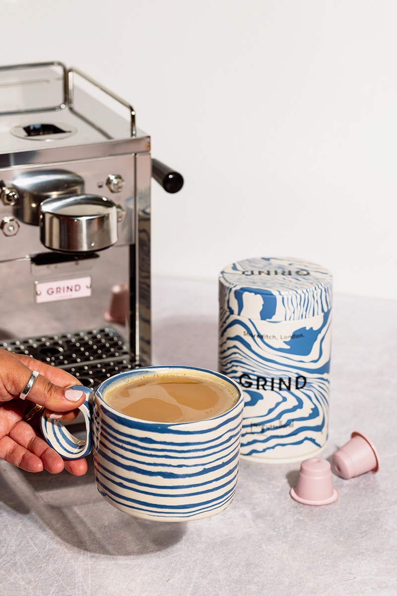 Grind x Henry Holland Studio Collaboration Limited-Edition Coffee Tin Ceramic Mug Release Info