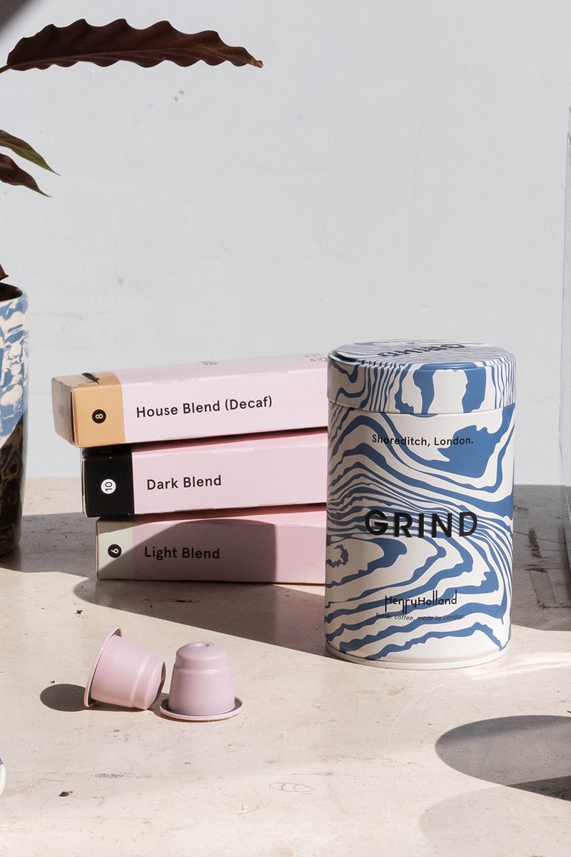 Grind x Henry Holland Studio Collaboration Limited-Edition Coffee Tin Ceramic Mug Release Info