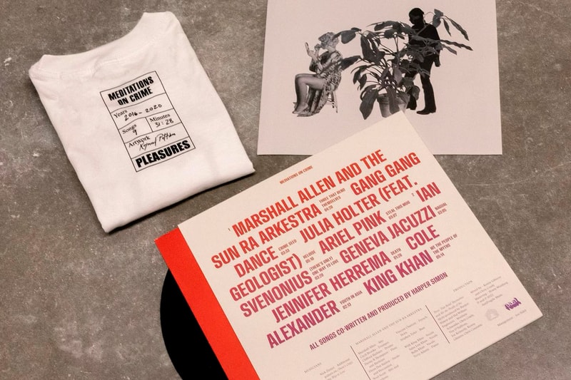 Hat and Beard Press PLEASURES Meditations on Crime Book LP Boxset Raymond Pettibon Release Info Harper Simon Date Buy Price San Fransisco Art Book Fair Printed Matter Art Book Fair
