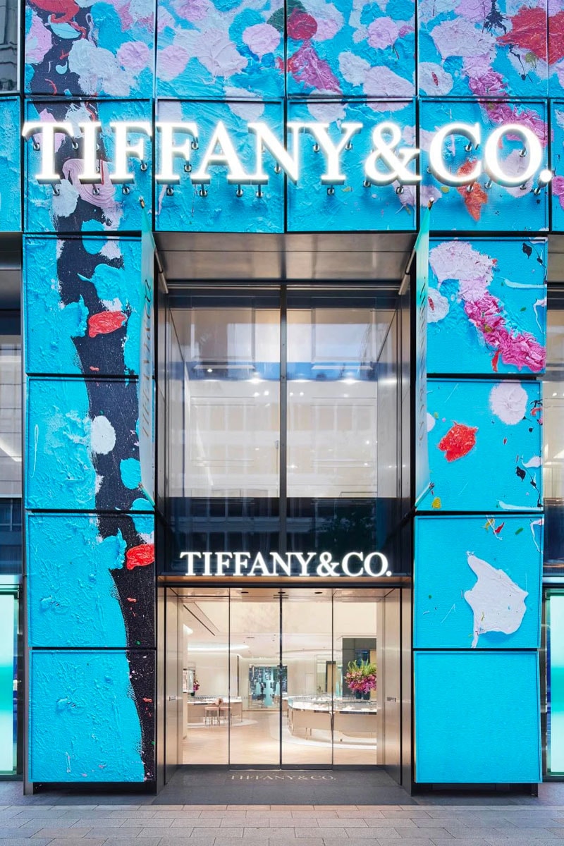 The renovated Tiffany & Co.'s Tokyo flagship store in Ginza stands in full  bloom owing to mesmerizing artwork of artist Damien Hirst - Luxurylaunches