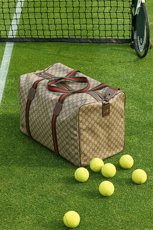 Jannik Sinner Wimbledon Gucci Deal custom duffle bag tennis championship uk
