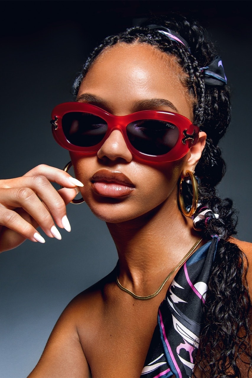 PUCCI Eyewear Campaign Juliana Nalú Kanye West Split Dating Rumours Y2K Sunglasses EP209 EP0210 EP0213 