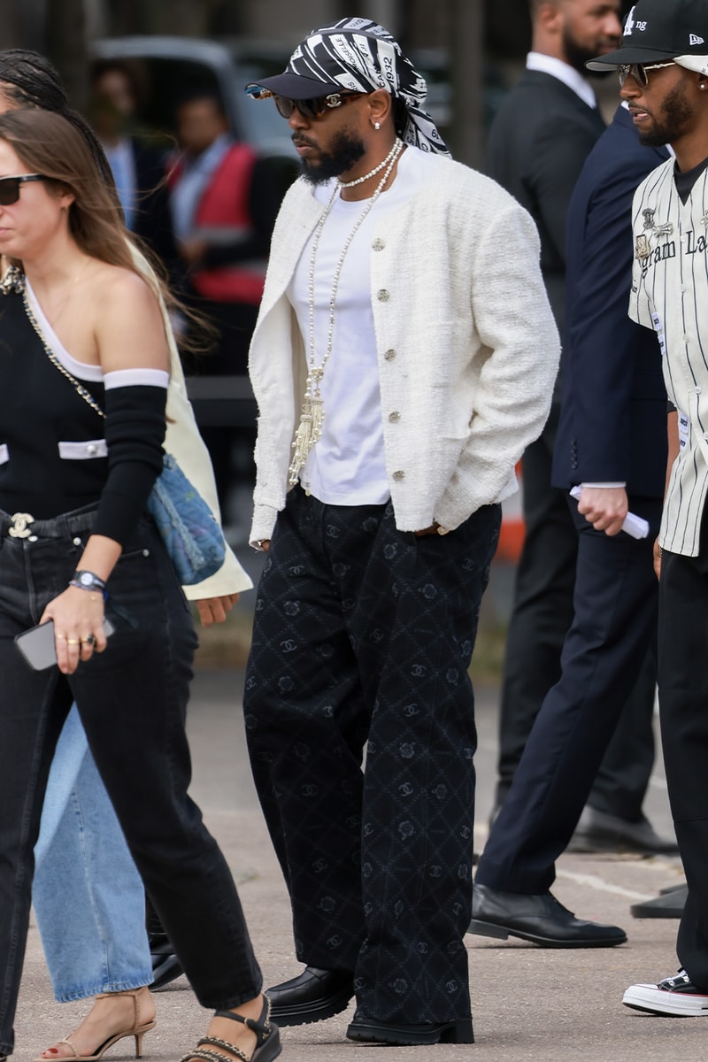 SAINT on X: Kendrick Lamar's outfit at Chanel's Fall 2023 Haute Couture  Show in Paris  / X