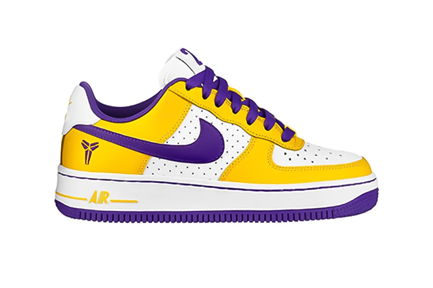 Pre-owned Nike Air Force 1 Custom Low Cartoon Yellow Shoes White