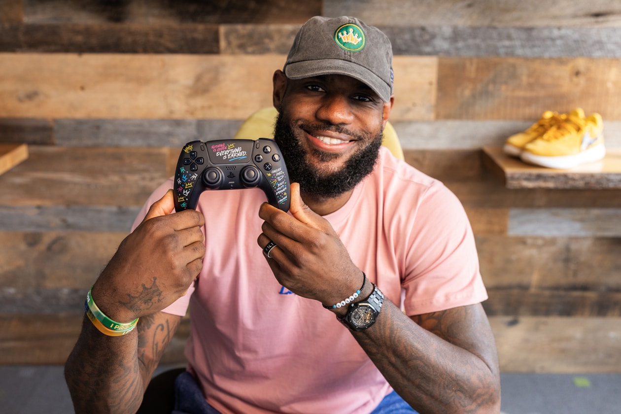 lebron james sony playstation 5 collaboration dualsense controller console cover plate king i promise school interview release date info photos price store list buying guide