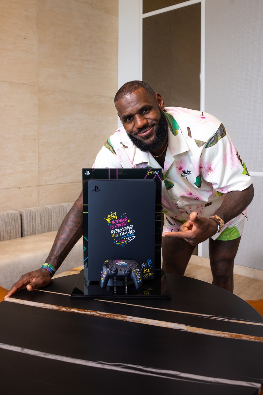 lebron james sony playstation 5 collaboration dualsense controller console cover plate king i promise school interview release date info photos price store list buying guide