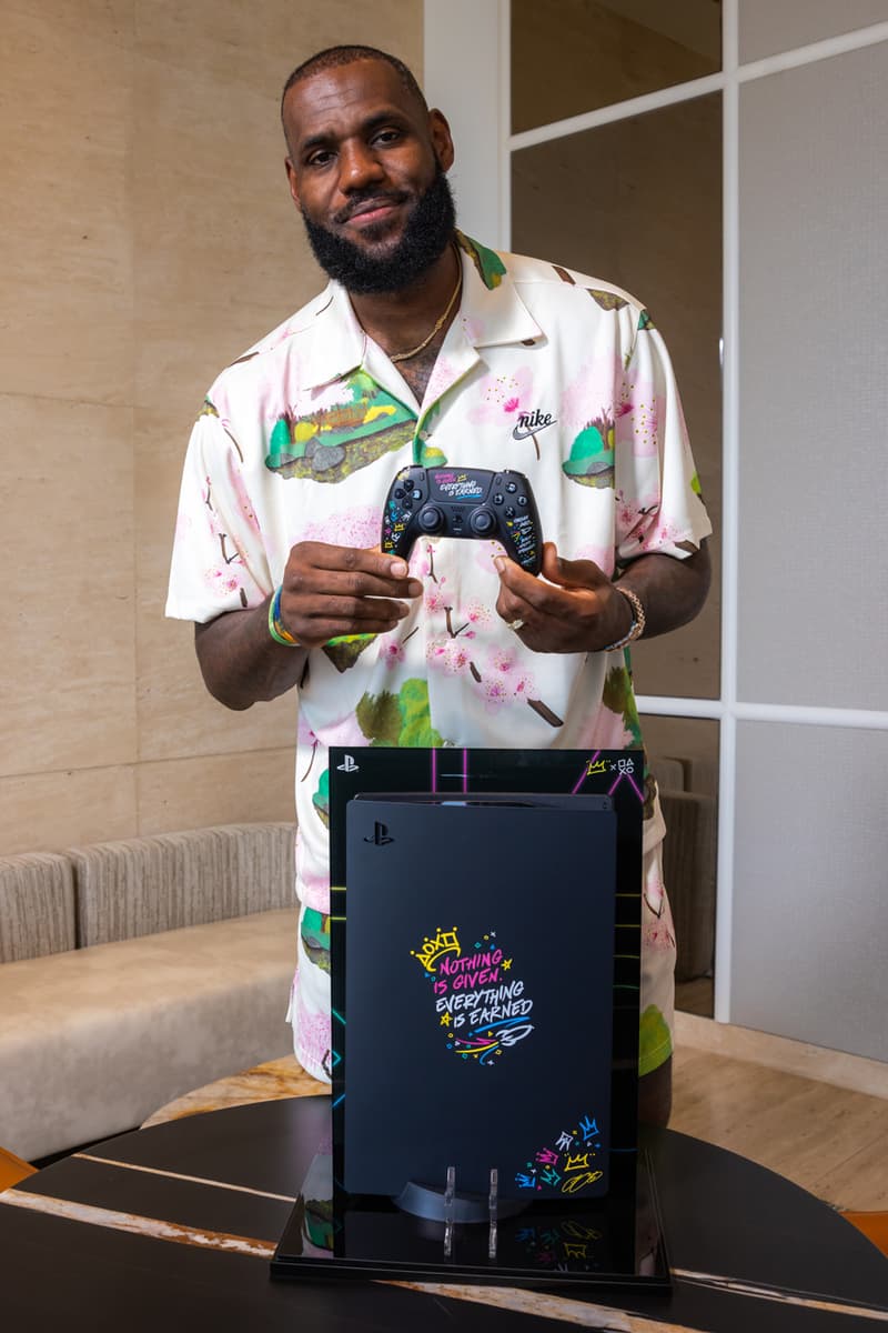 lebron james sony playstation 5 collaboration dualsense controller console cover plate king i promise school interview release date info photos price store list buying guide