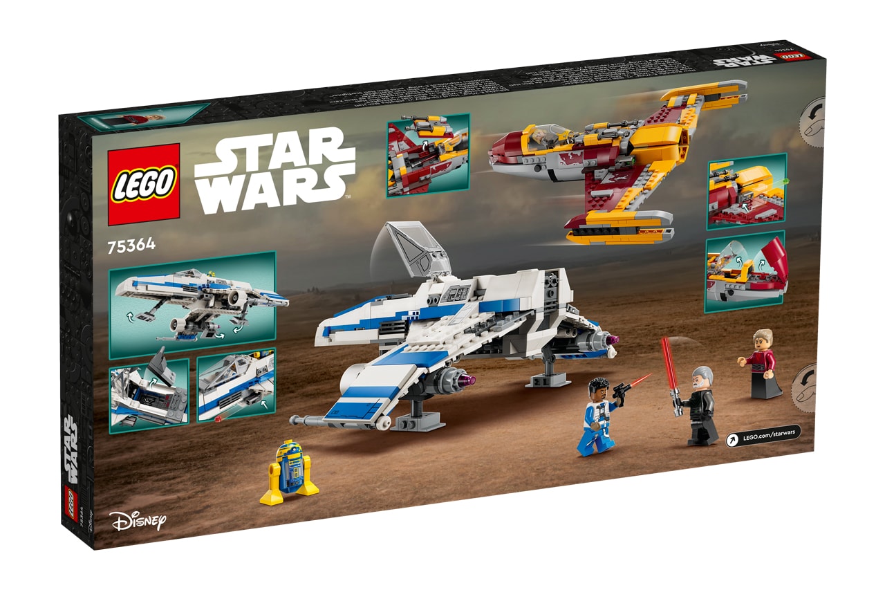 LEGO Star Wars September Sets Release Date Info store list buying guide photos price chewbacca ahsoka tano's t-6 jedi shuttle New Republic E-Wing vs. Shin Hati’s Starfighter Ghost & Phantom II