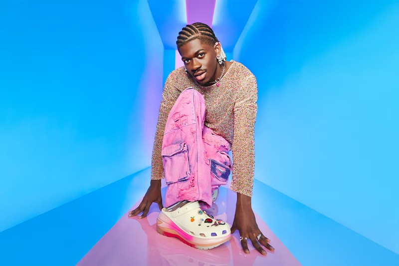 Lil Nas X Named Global Ambassador for Crocs Campaign heights campaign black hyper pink clogs dark cherry rapper