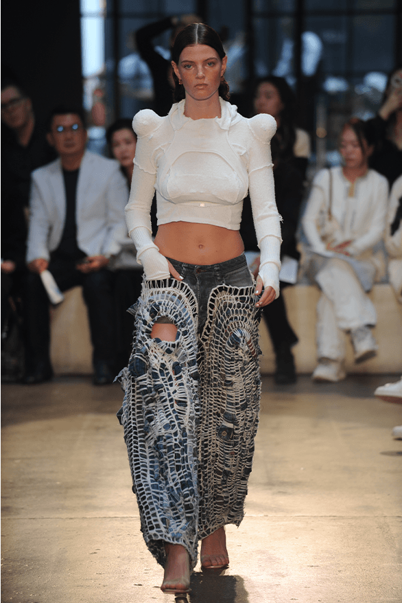 London College of Fashion BA 2023 Graduate Runway show fashion design Protein Studios