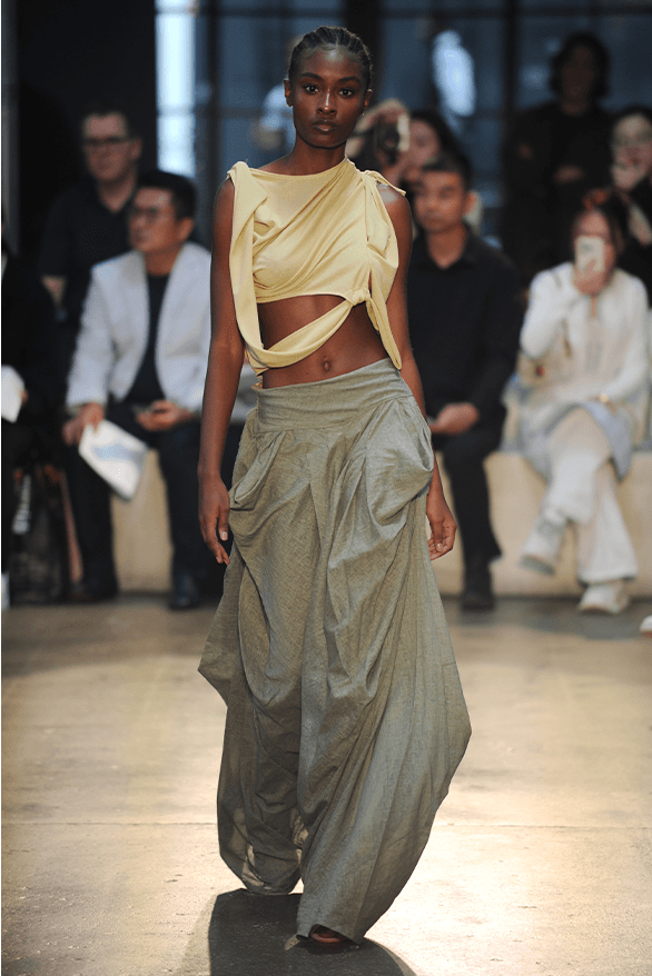 London College of Fashion BA 2023 Graduate Runway show fashion design Protein Studios