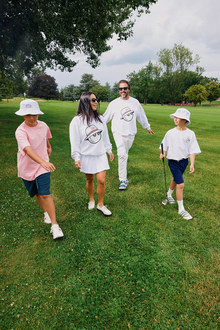 malbon golf evian championship collection bucket hat tee shirt sweatshirt pink white amundi 